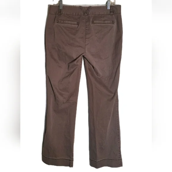 J Crew Womens Size 8 Short City Fit Mauve Brown Remi Chino Pants Stretch EUC - Picture 3 of 11